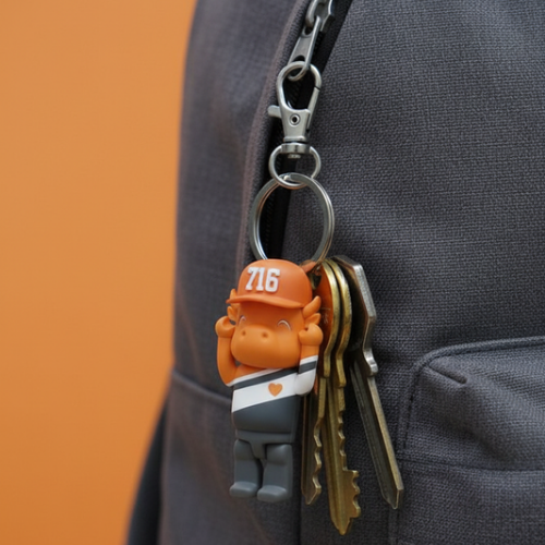 Buffalo Bandits–Inspired 716 Keychain