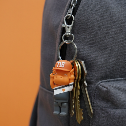 Buffalo Bandits–Inspired 716 Keychain