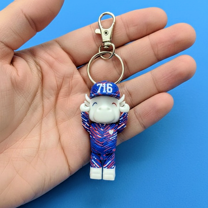 Buffalo Zubaz-Inspired Keychain